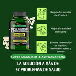 Super Magnesio 600mg + Ashwagandha 400mg | Pack Anti-Estrés y Sueño Reparador