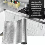 Papel Tapiz Adhesivo de Aluminio Premium | Impermeable, Anti-Grasa y Resistente al Calor | Para Cocina y Muebles
